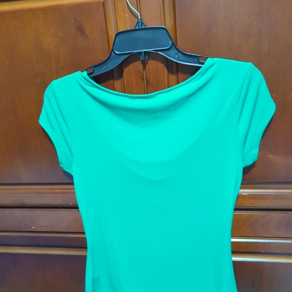 💚Cato Womens Sm Blouse Top Green Knit V Neck Pullover Short Sleeve New W/Tags - Picture 7 of 12